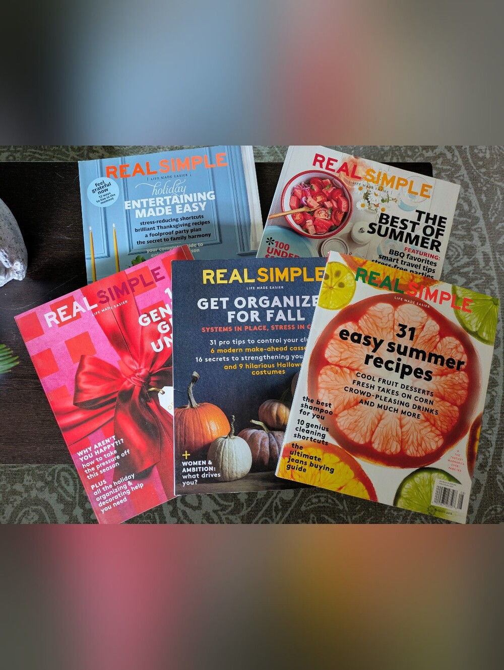 2/$18 Lot of 5 "Real Simple" Magazines